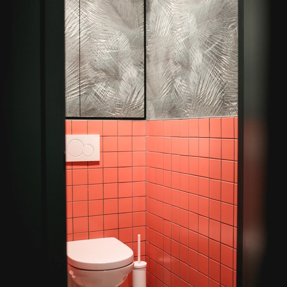 Interieur toilet van restaurant in Knokke
