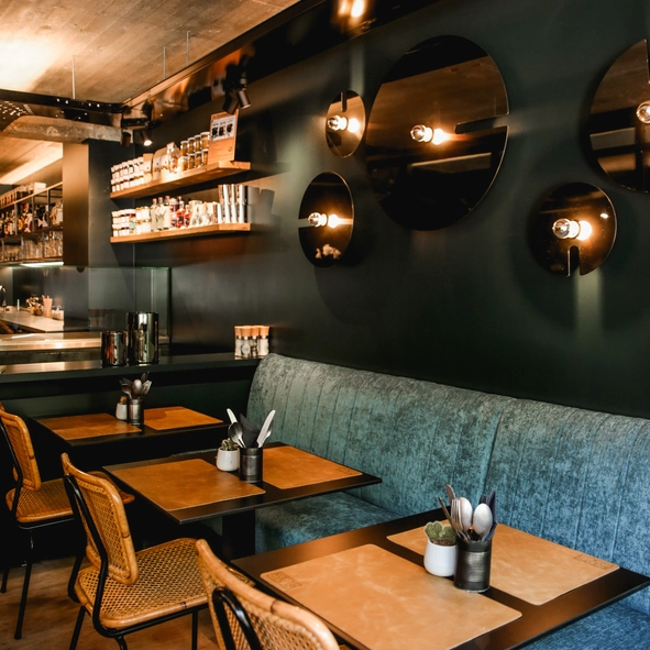 Interieurinrichting restaurant Knokke